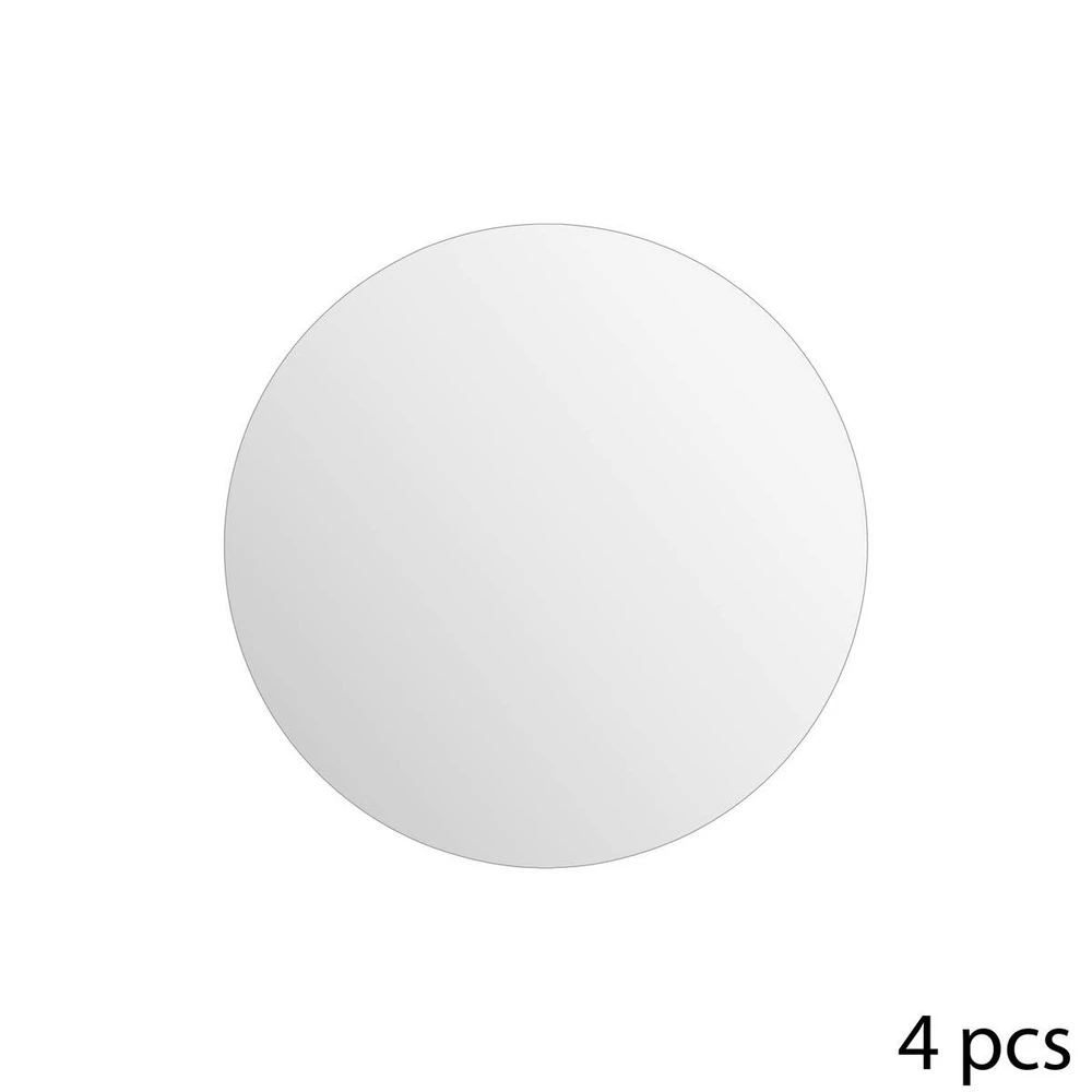 Plateau de rangement Lot de 4 miroirs ronds adhésifs d20cm