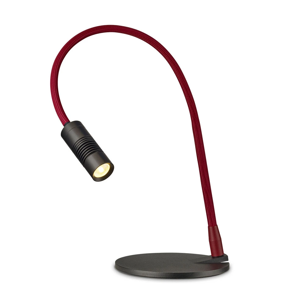 Plateau de rangement OLIGO little bit colour lampe table noire/rouge