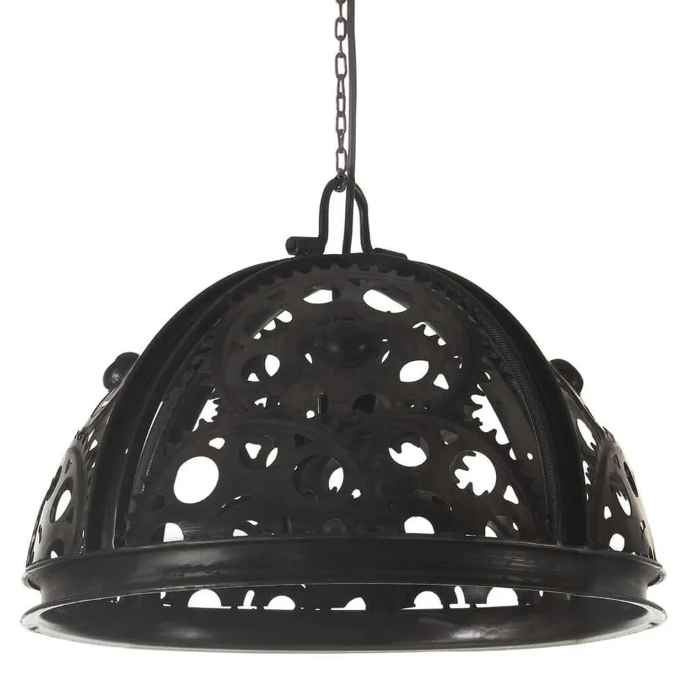 Plateau de rangement Plafonnier industriel en forme de roue dentée 45 cm E27