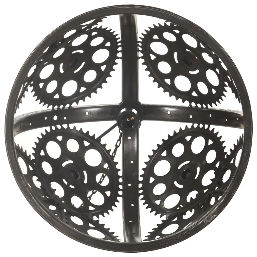 Plateau de rangement Plafonnier industriel en forme de roue dentée 45 cm E27