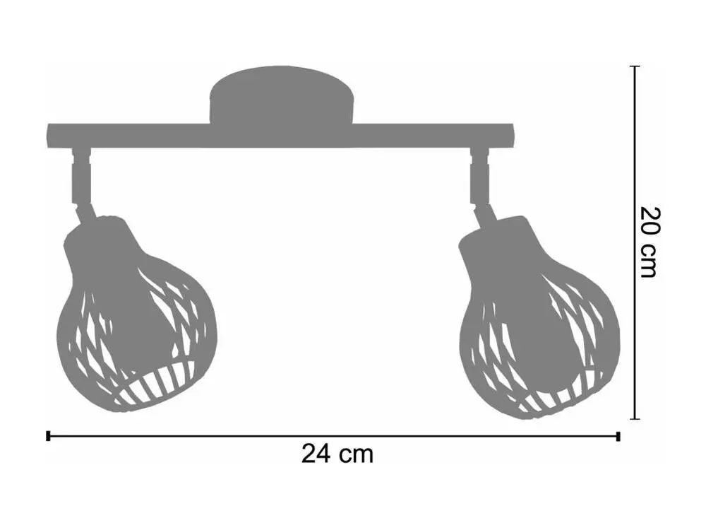 Plateau de rangement RUGBY - Plafonnier bar métal aluminium