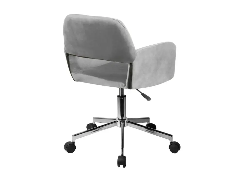 Professionnel Haute Qualité Fauteuil pivotant à roulettes velour AKORD FD22 Gris