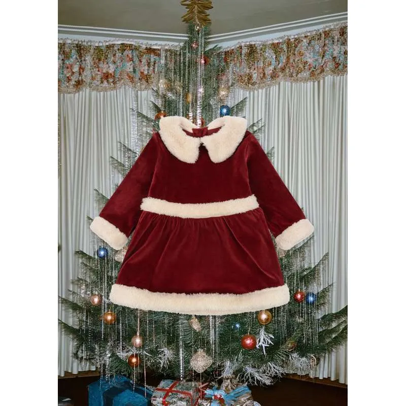 Professionnel Haute Qualité Konges Sløjd Robe de Noël - GRS - Dahlia Rouge