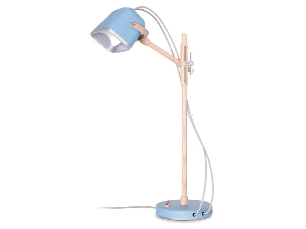 Professionnel Haute Qualité Lampe Mob bleue Bois Swabdesign