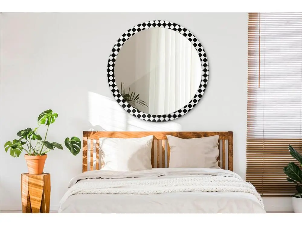 Professionnel Haute Qualité Miroir rond décoratif - Bureau d'échecs - 100 cm