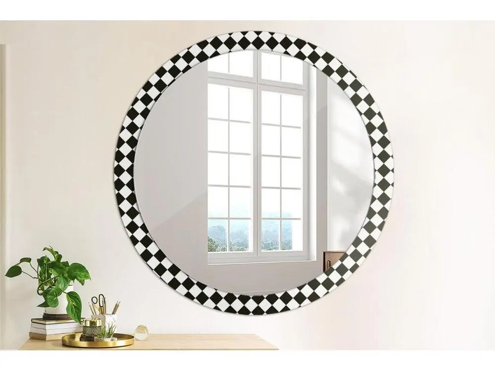 Professionnel Haute Qualité Miroir rond décoratif - Bureau d'échecs - 100 cm