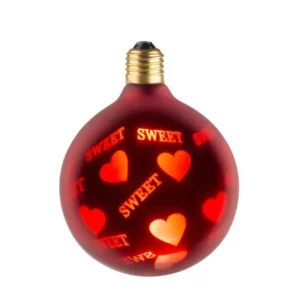 Protection de bord Ampoule Lampe Déco Rouge Sweet G125 E27