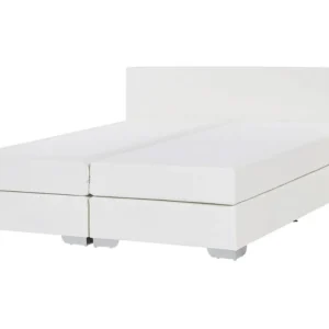 Protection de bord Faux Leather EU King Size Divan Bed Blanc pur PRESIDENT