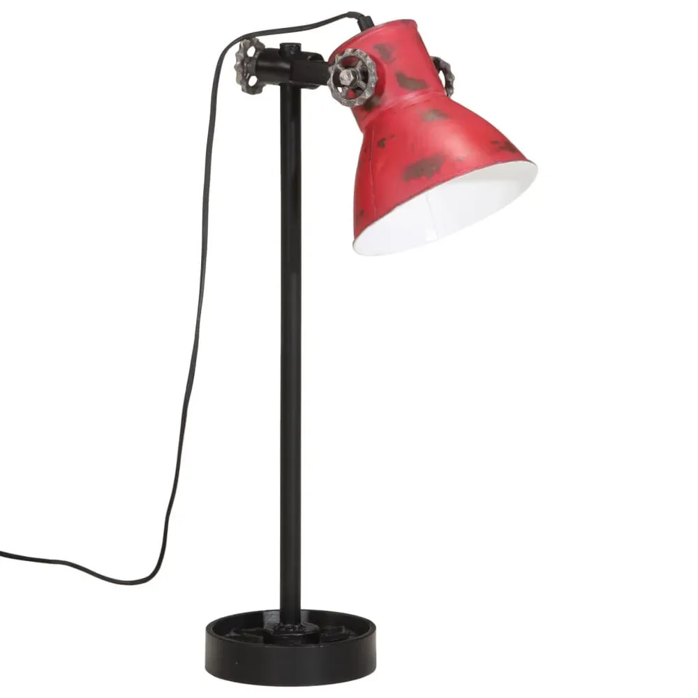 Protection de bord Lampe de bureau 25 W rouge délavé 15x15x55 cm E27