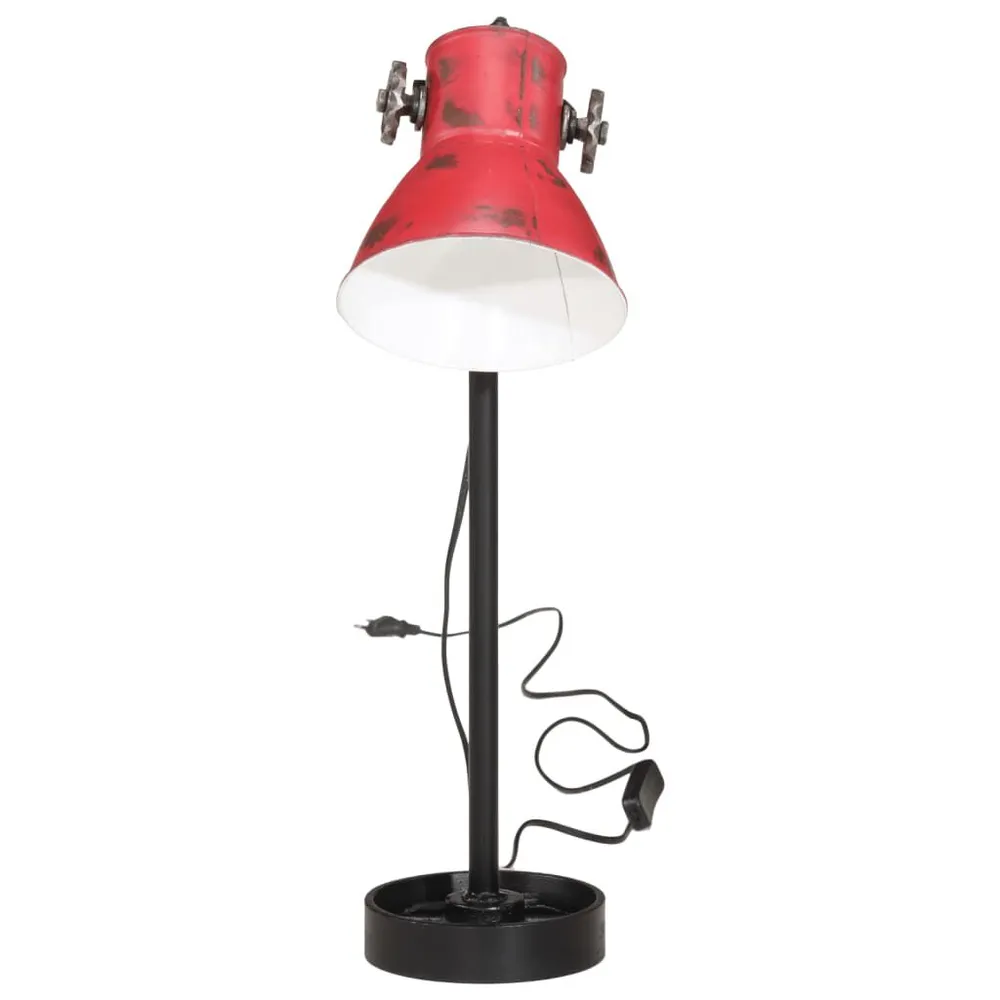 Protection de bord Lampe de bureau 25 W rouge délavé 15x15x55 cm E27