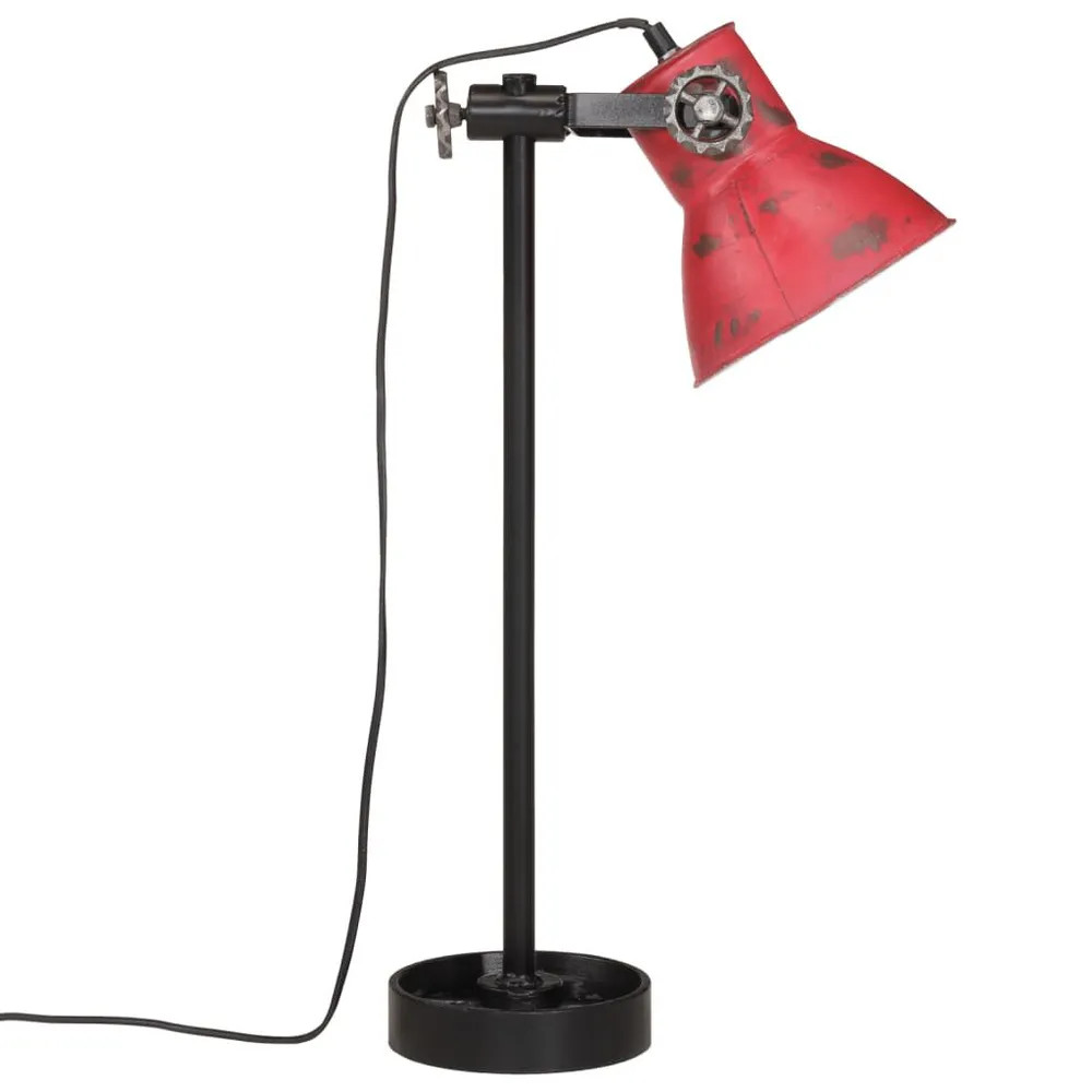 Protection de bord Lampe de bureau 25 W rouge délavé 15x15x55 cm E27