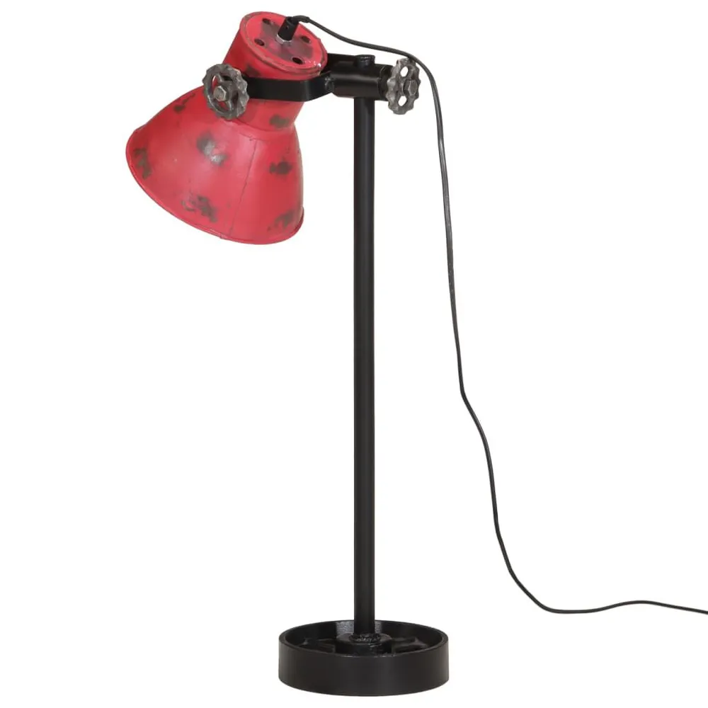 Protection de bord Lampe de bureau 25 W rouge délavé 15x15x55 cm E27