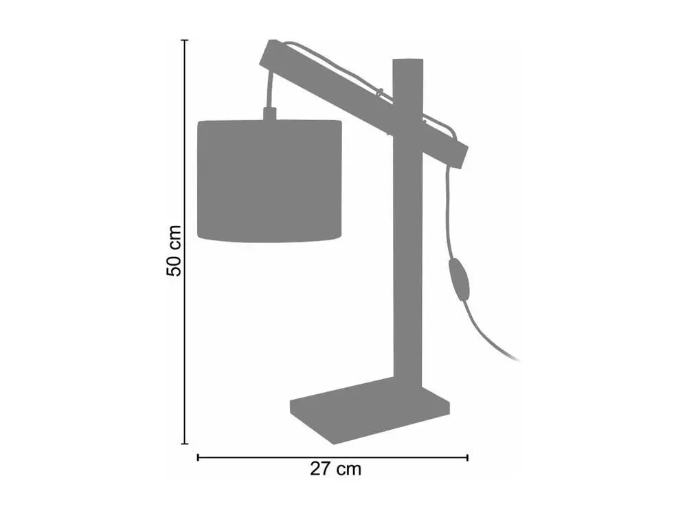 Protection de bord PILORI CYLINDRE - Lampe de bureau articulé bois naturel et blanc