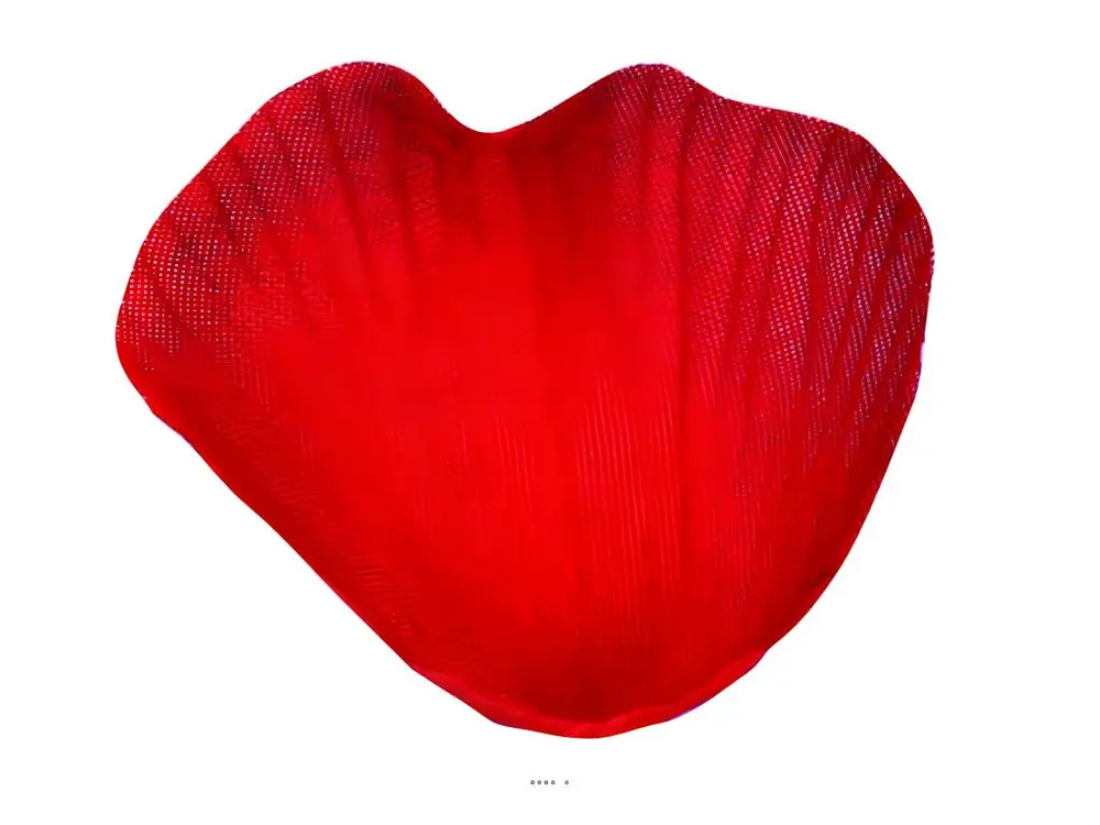 pétales de Rose artificiels x 100 Rouge avec Feuilles en tissu - couleur: Rouge pour un espace de travail ordonné