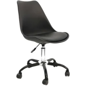 Équipement de Bureau Ergonomique Chaise à roulettes en plastique Kiruna