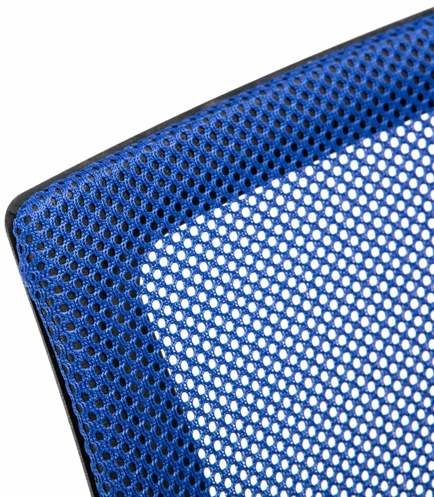 Équipement de Bureau Ergonomique Fauteuil de bureau sur roulettes hauteur réglable en maille de filet de polyamide bleu 10...