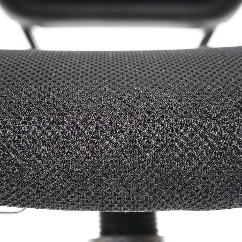 Équipement de Bureau Ergonomique Fauteuil chaise de bureau sur roulettes pivotante en tissu maillage noir sans accoudoirs...
