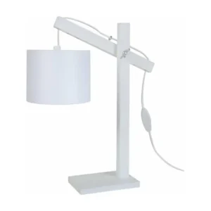 Équipement de Bureau Ergonomique PILORI CYLINDRE - Lampe de bureau articulé bois blanc