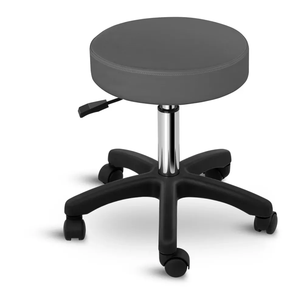 Équipement de Bureau Ergonomique Tabouret chaise siège de bureau à roulette gris 14_0003757