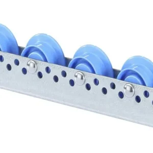 Rail à roulettes BS avec roulettes à bride en plastique diamètre 48/66 mm pas 75 mm 422 000 commander à bas prix