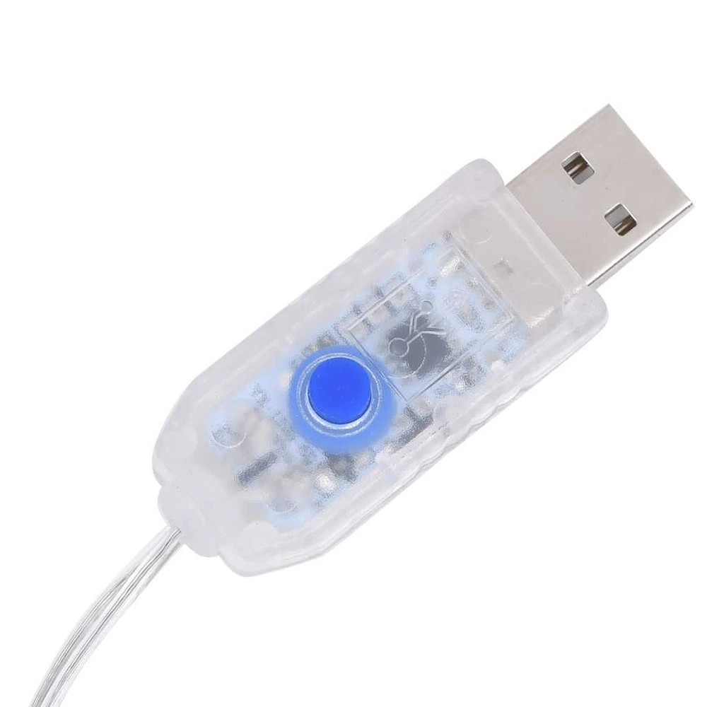 Rennes de noël 2 pcs 80 led bleu acrylique avec Garantie 2 Ans