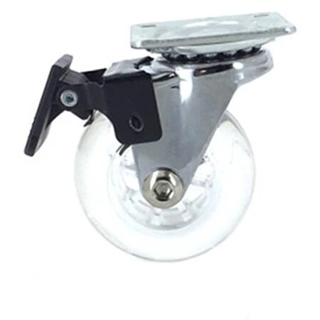 Roulette Transparente Roller 50 Mm caujolle avec revêtement anti-rayures