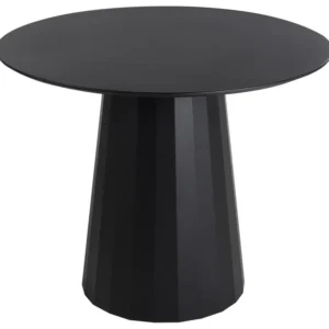 Round Dining Table ⌀ 100 cm Noir jais PLATO