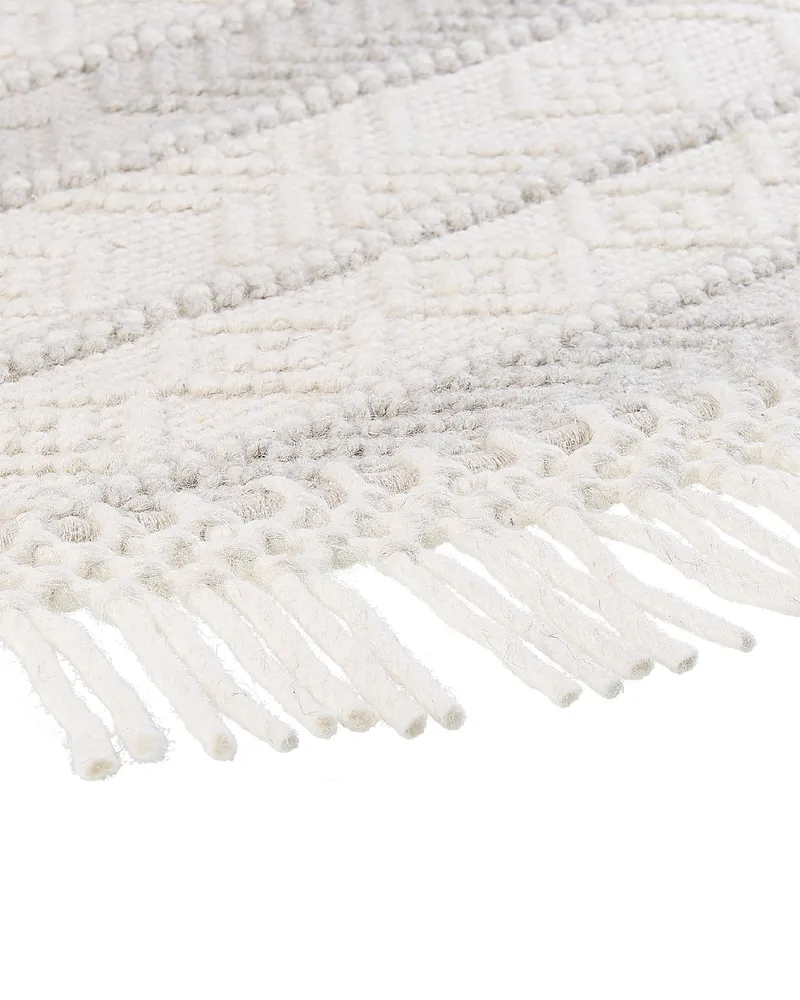 Round Laine Area Rug ⌀ 140 cm Beige BALTALAR