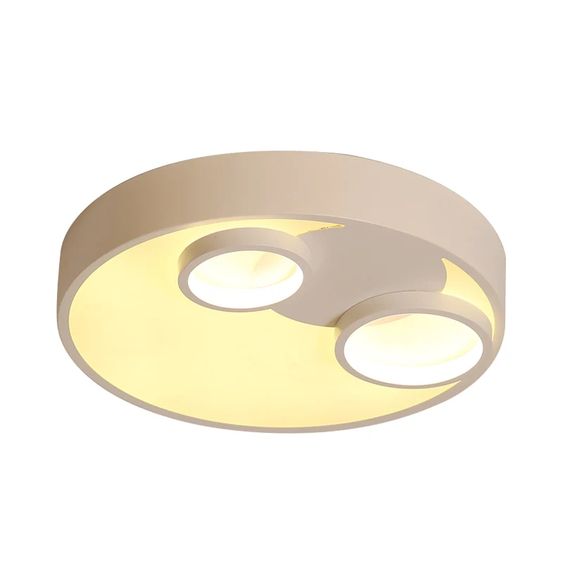 Runde Einbauleuchte aus Metall mit Acryldiffusor, nordische LED-Einbauleuchte für Kinder pour une organisation optimale