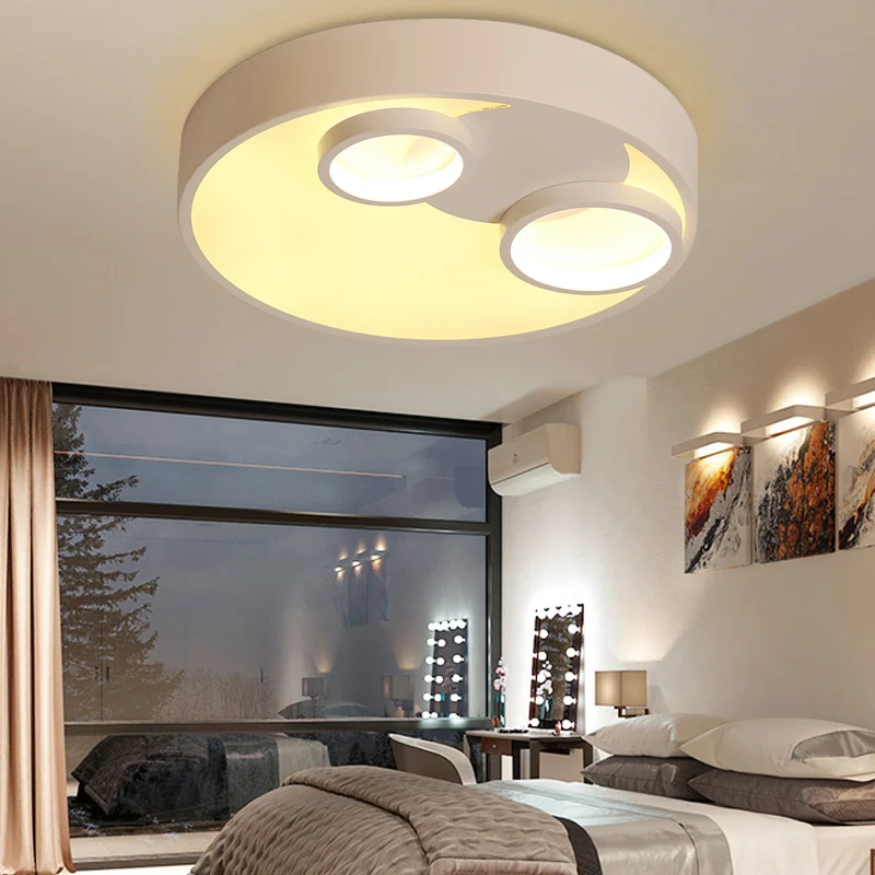 Runde Einbauleuchte aus Metall mit Acryldiffusor, nordische LED-Einbauleuchte für Kinder pour une organisation optimale