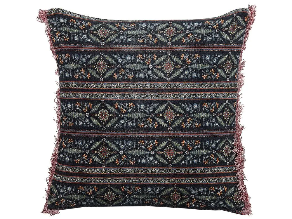 Sierkussen fluweel meerkleurig 45 x 45 cm RUTA