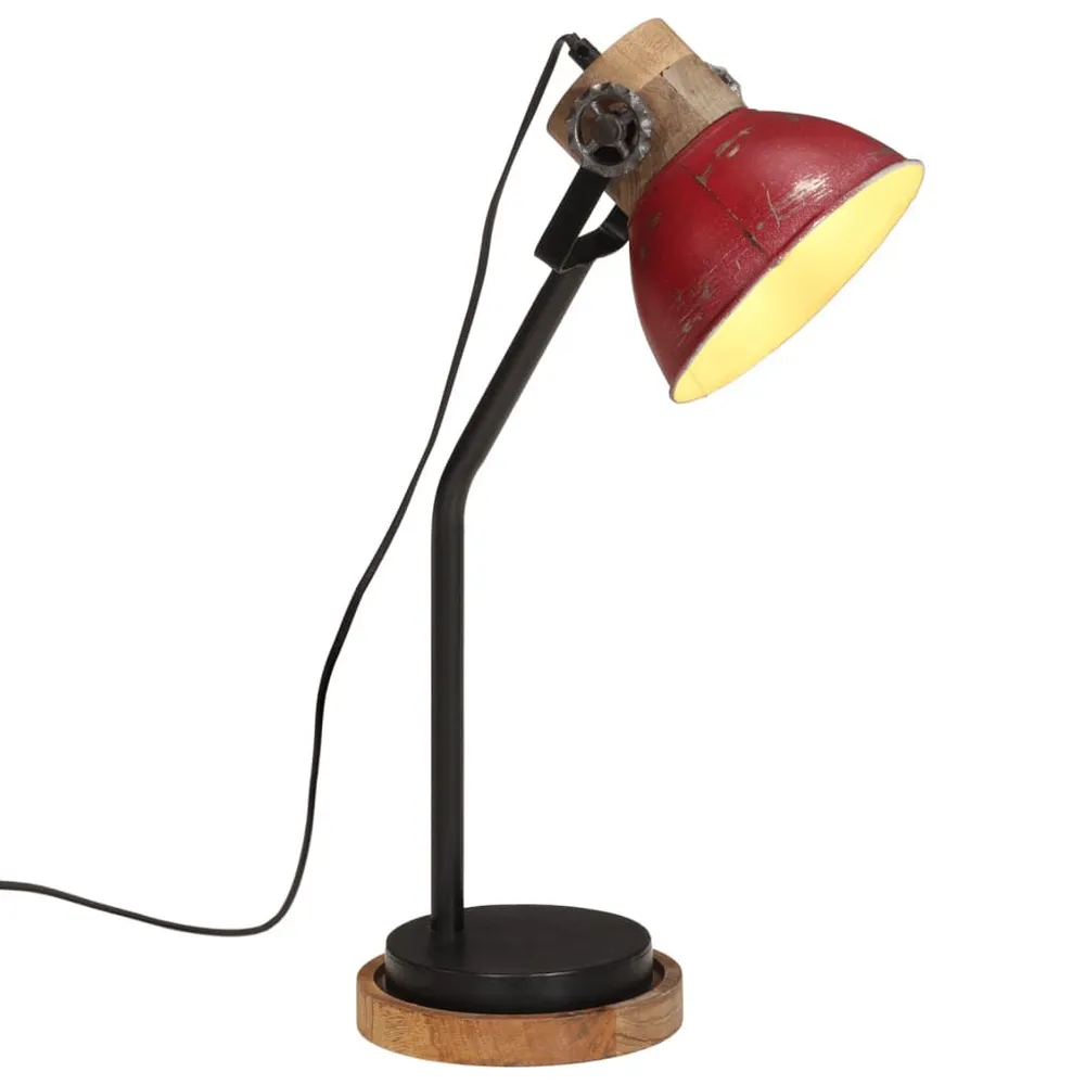 Support réglable pour Lampe de bureau 25 W rouge délavé 18x18x60 cm E27