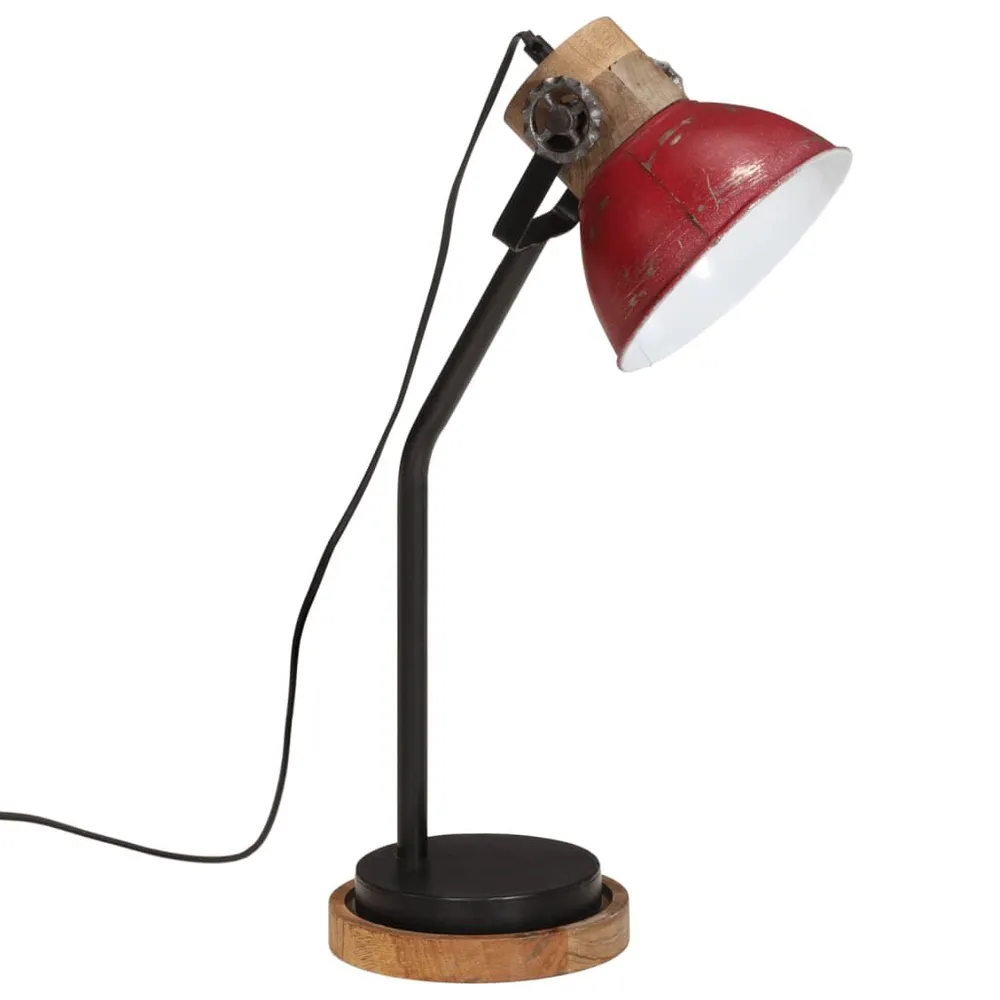 Support réglable pour Lampe de bureau 25 W rouge délavé 18x18x60 cm E27