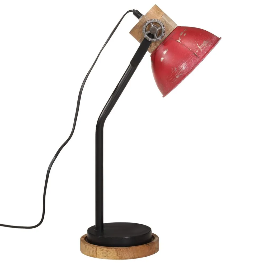 Support réglable pour Lampe de bureau 25 W rouge délavé 18x18x60 cm E27