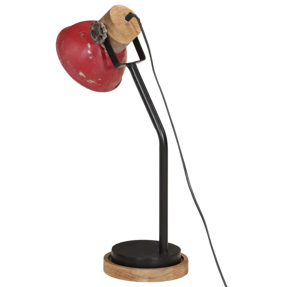 Support réglable pour Lampe de bureau 25 W rouge délavé 18x18x60 cm E27