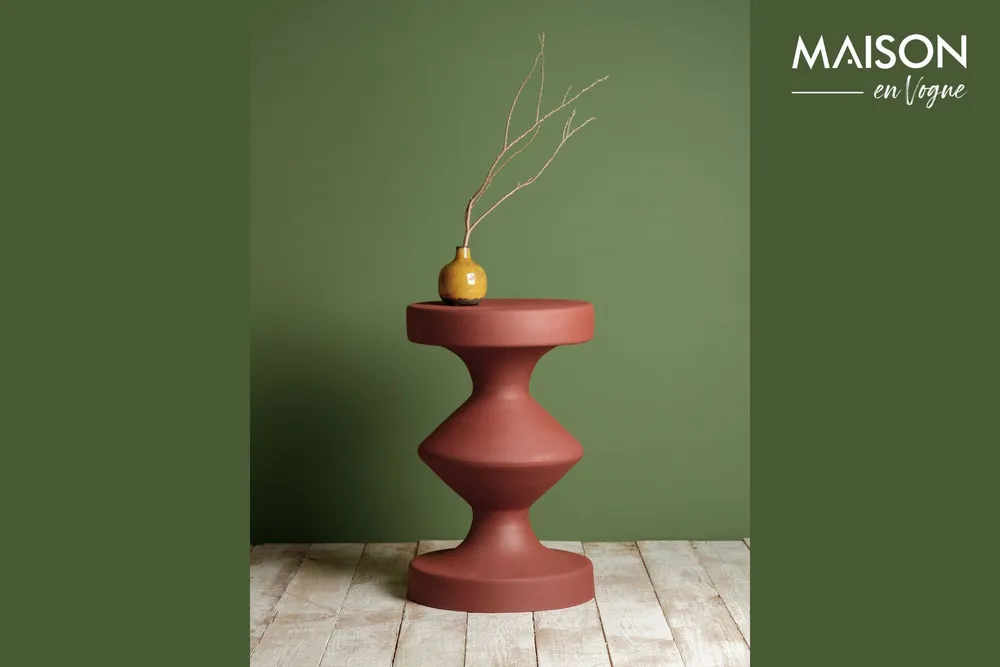 Support réglable pour Table d'appoint en métal rouille Forms Chehoma - 47cm