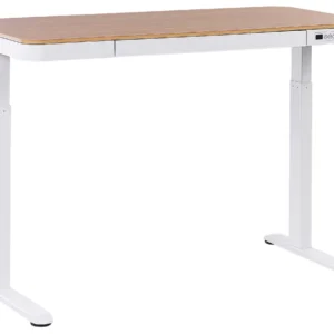 Support réglable pour Verstelbaar bureau Elektrisch Lichte houtkleur KENLY