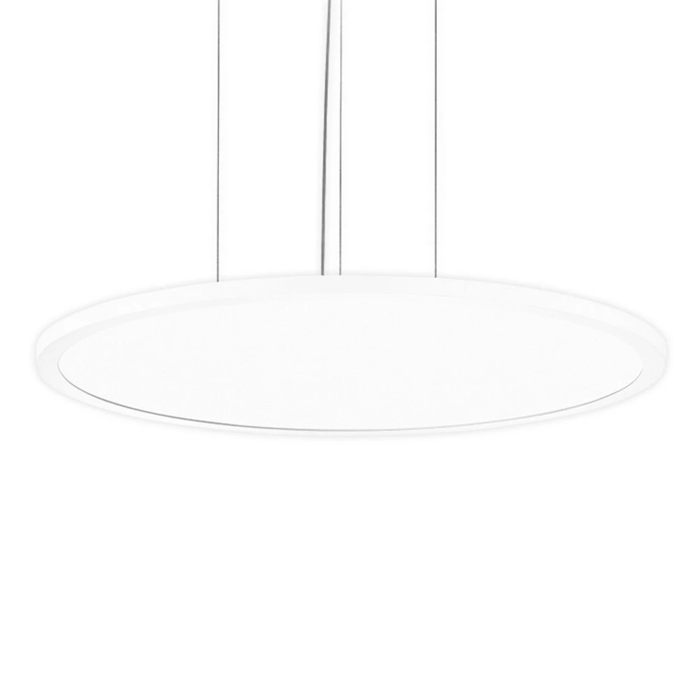 Suspension LED FL Round 555 PL OP DALI 830 avec revêtement anti-rayures