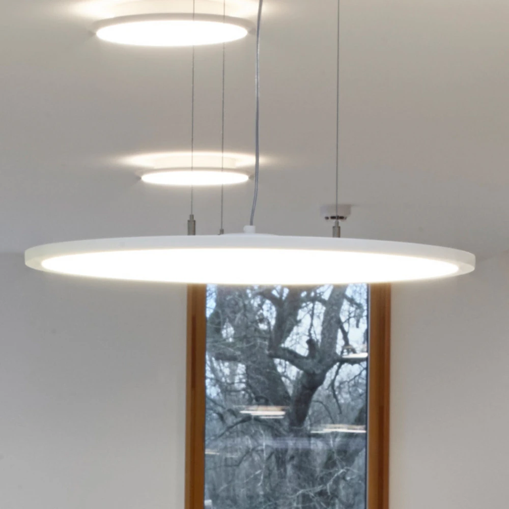 Suspension LED FL Round 777 PL OP on/off 68W 830 avec revêtement anti-rayures