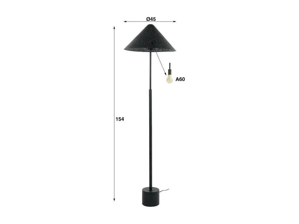 Système de suspension Lampadaire avec abat-jour effet étoilé RALF