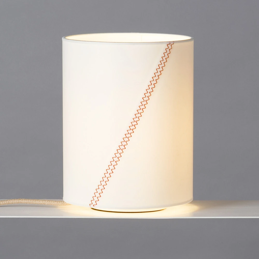 Système de suspension Lampe à poser Bateau N°17 voile blanc/rouge