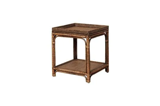 Système de suspension Table d'appoint en rotin marron Veracruz Chehoma - 57cm