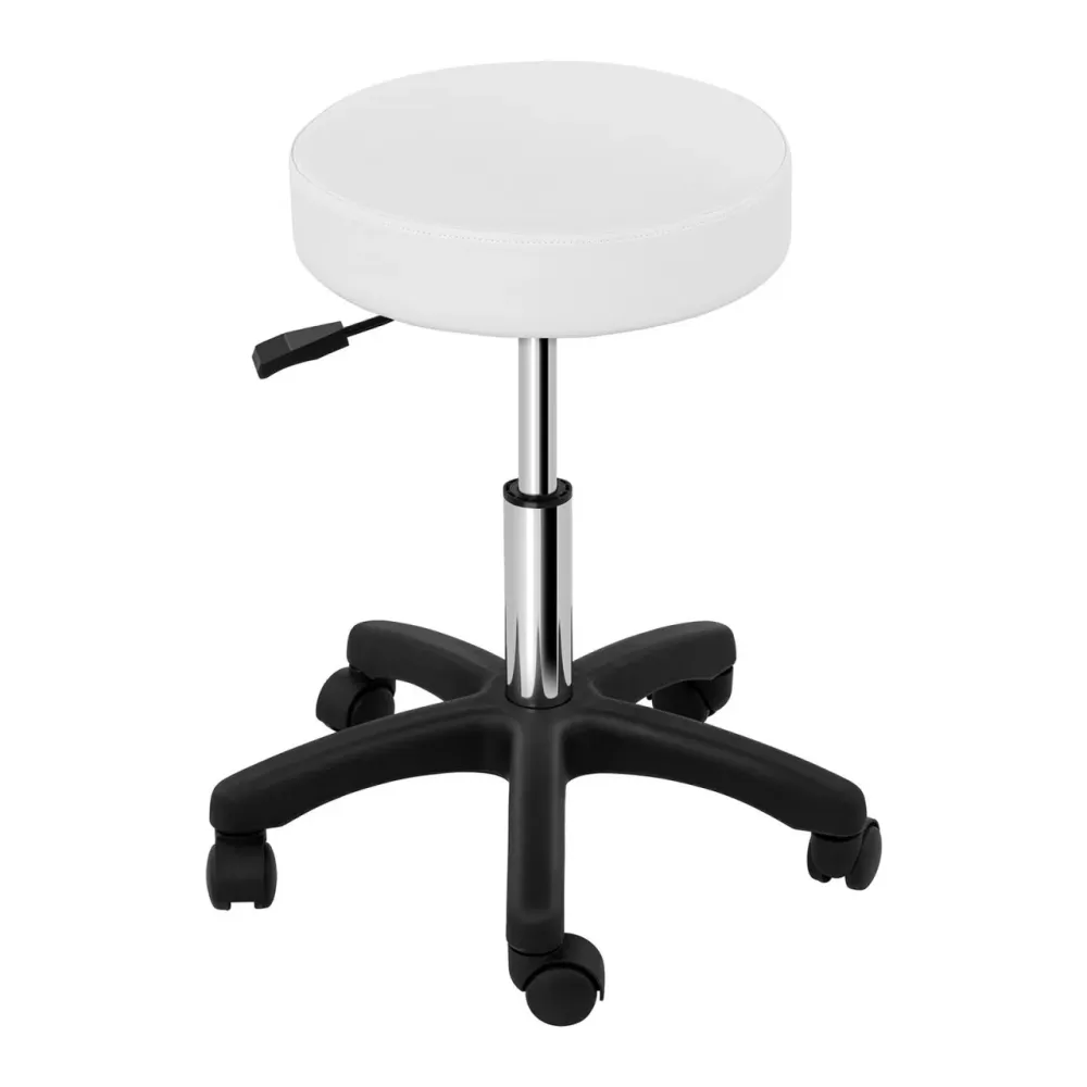 Système de suspension Tabouret chaise siège de bureau à roulette blanc 14_0003759