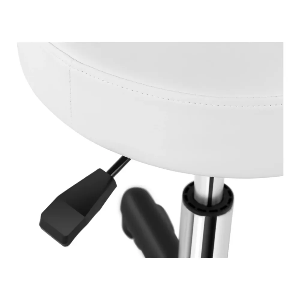 Système de suspension Tabouret chaise siège de bureau à roulette blanc 14_0003759