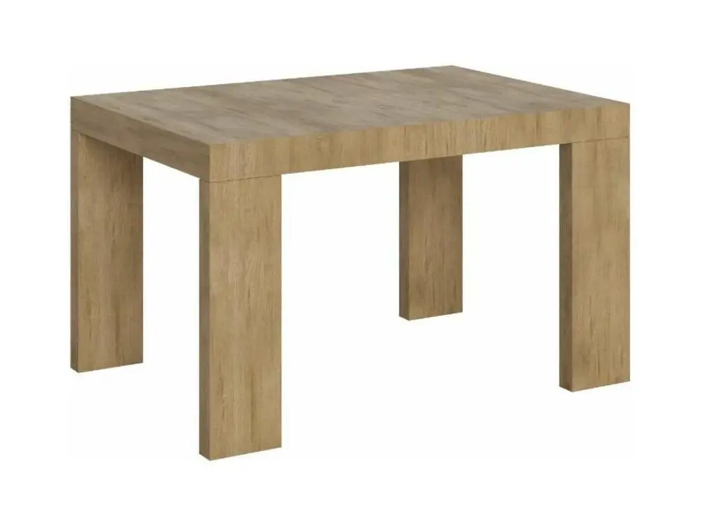 Table rectangulaire extensible 130 à 234cm bois manifeste Ribo-Pied et support sur roulettes pour bureau à hauteur variable