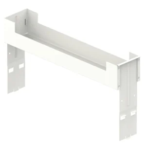 Tablette supérieure Pinello Blanc-anthracite pour bureau à hauteur variable