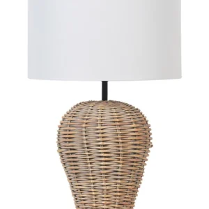 Tafellamp rotan licht FURELOS avec compartiments intégrés