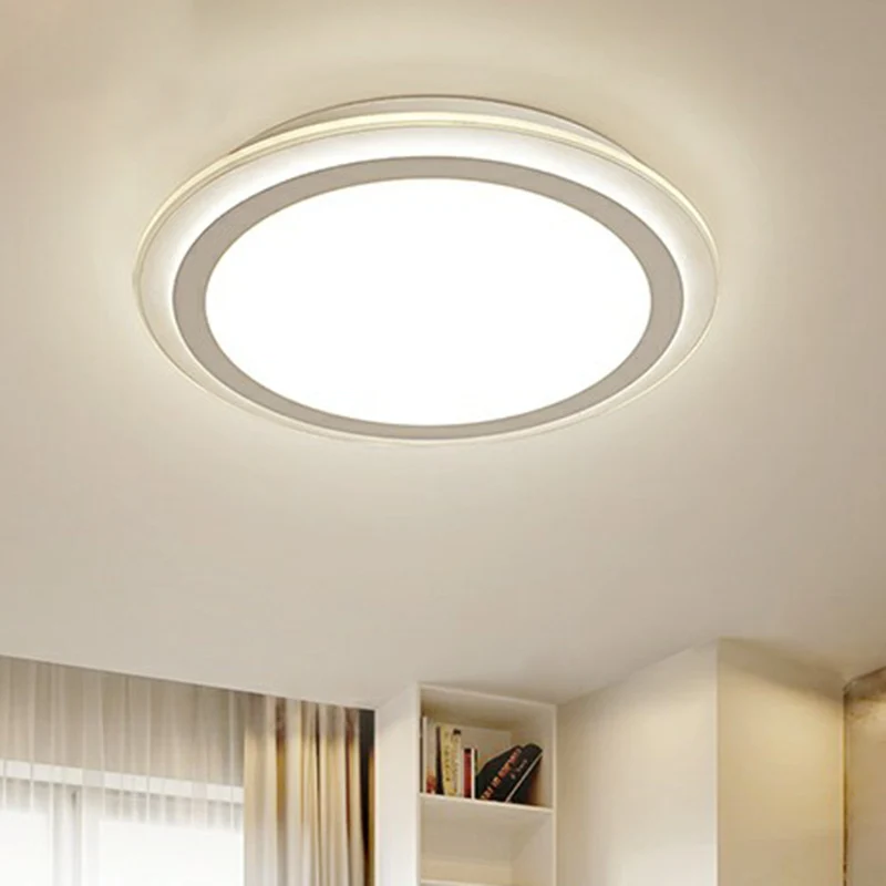 Weiße Scheiben-Unterputzleuchte, nordische Acryl-Oberflächen-LED-Deckenleuchte für Büro - Conforme aux Normes de Sécurité