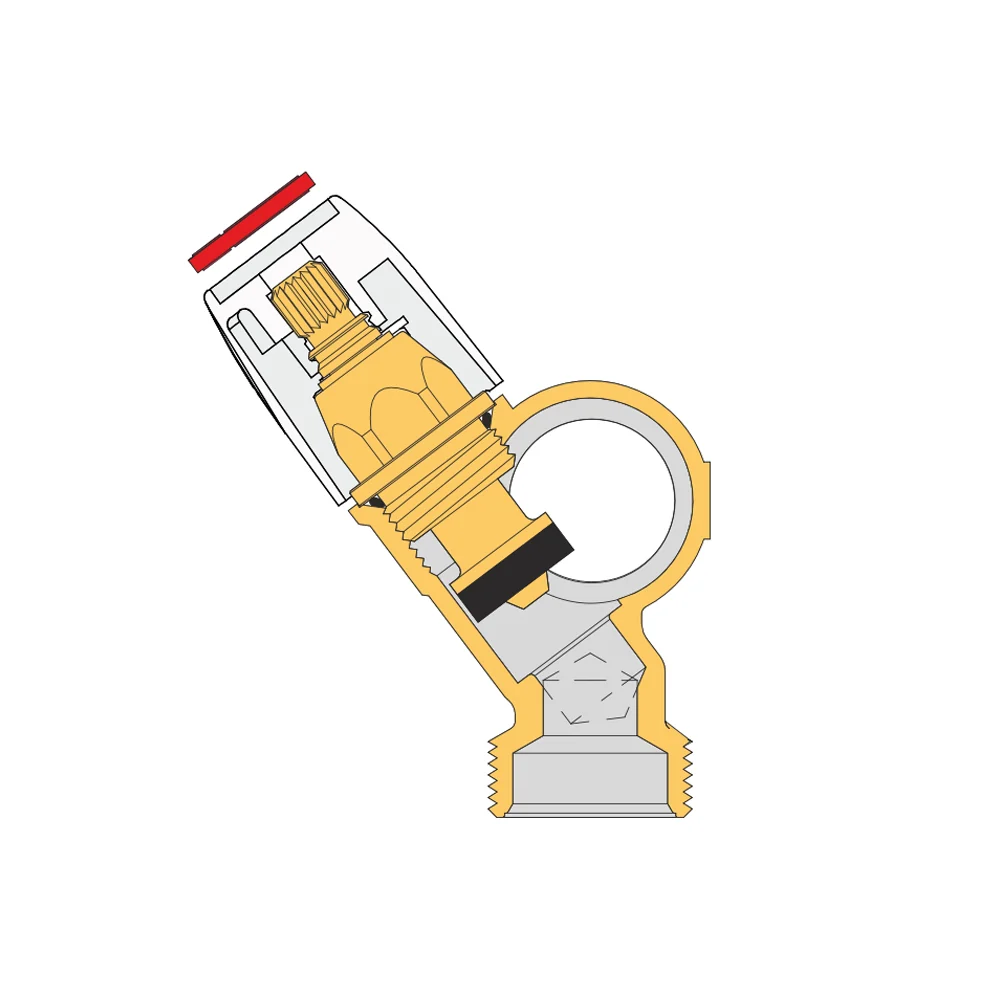 Collettore Lineare Maschio/Femmina Con Rubinetti D'Arresto Tiemme 4 Vie 1/2"M (16)