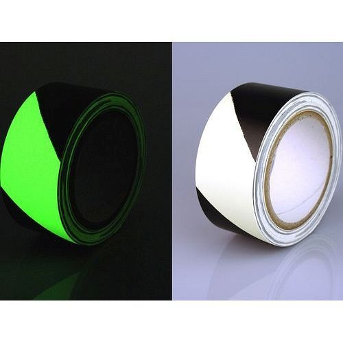 Ruban adhésif pour issue de secours B-SAFETY comme marquage d'avertissement photoluminescent 50 mm AR236050 se fo...